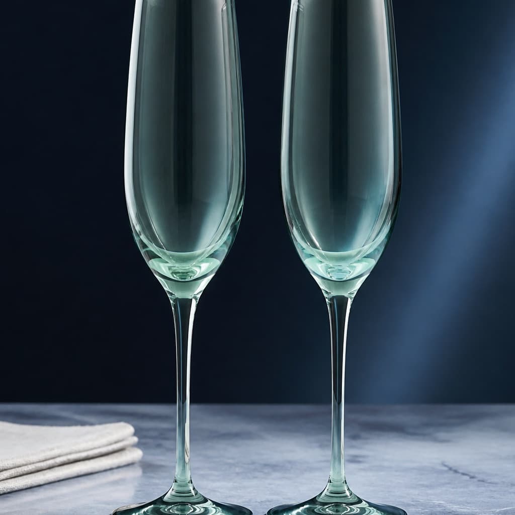 Seafoam Afterglow Flute Pair