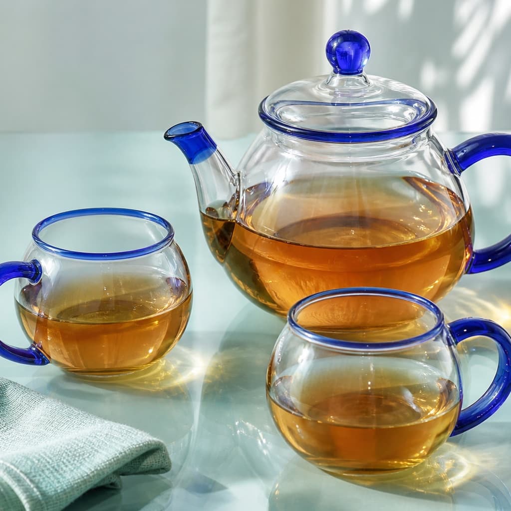 Cobalt Spectrum Tea Set